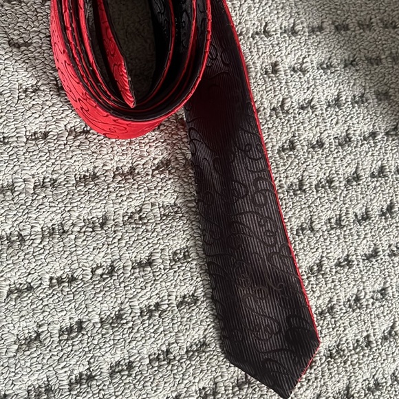 2 side Tie, wine and brown - Picture 3 of 4